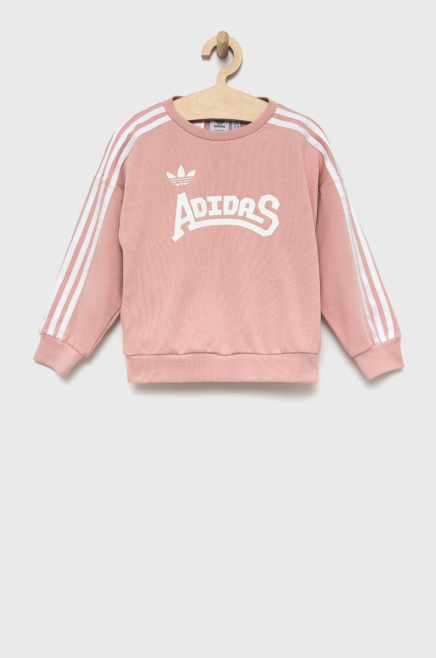 adidas Originals Otroški pulover siva barva s kapuco - Pepit.si