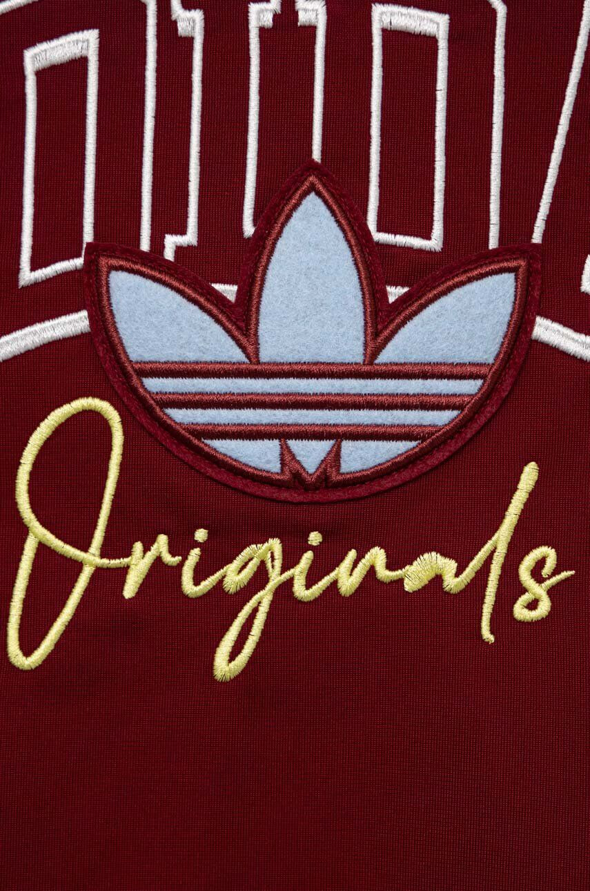 adidas Originals Otroški pulover bordo barva - Pepit.si