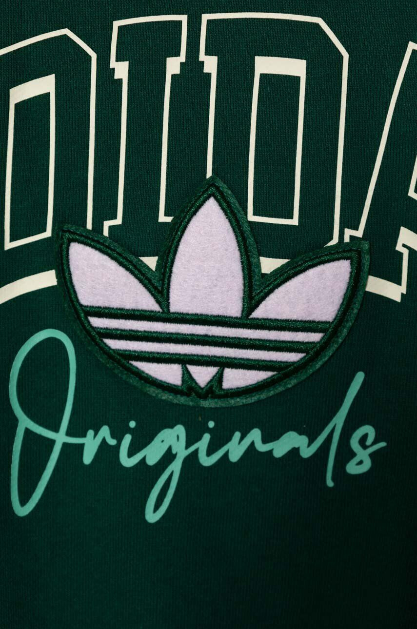 adidas Originals Otroški pulover zelena barva - Pepit.si