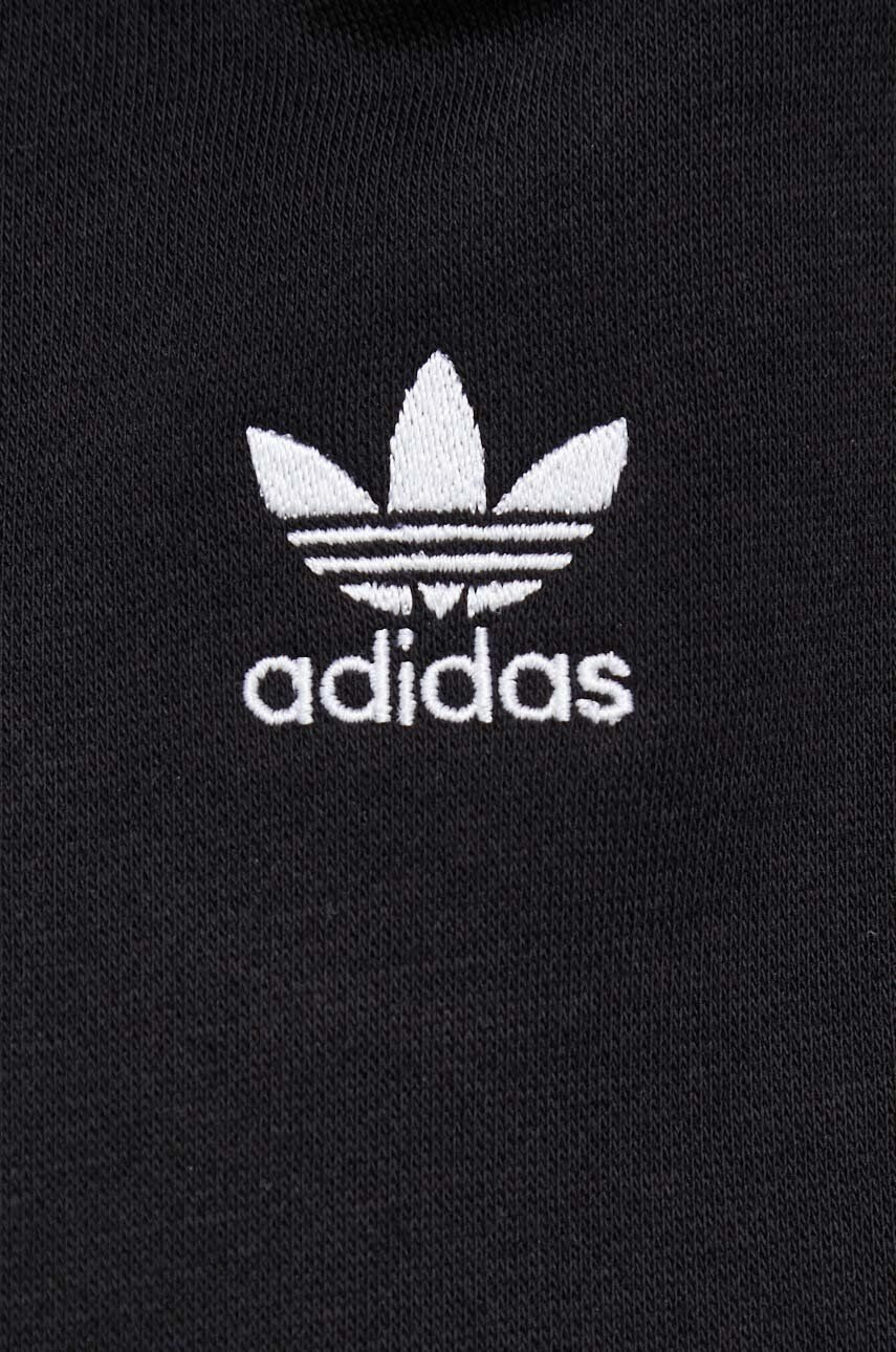 adidas Originals Pulover ženska črna barva s kapuco - Pepit.si