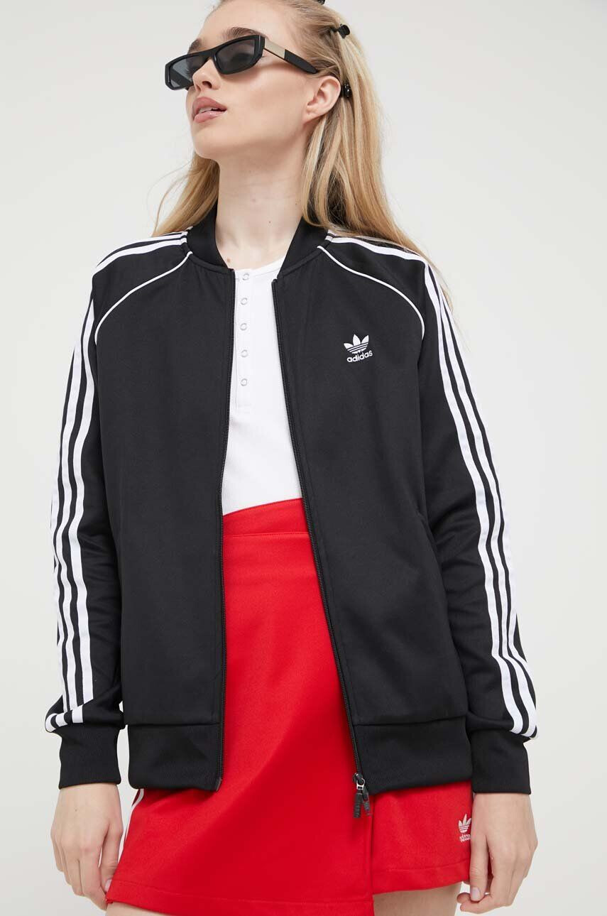 adidas Originals Pulover ženska črna barva - Pepit.si