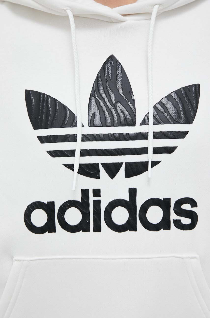 adidas Originals Pulover ženska črna barva s kapuco - Pepit.si