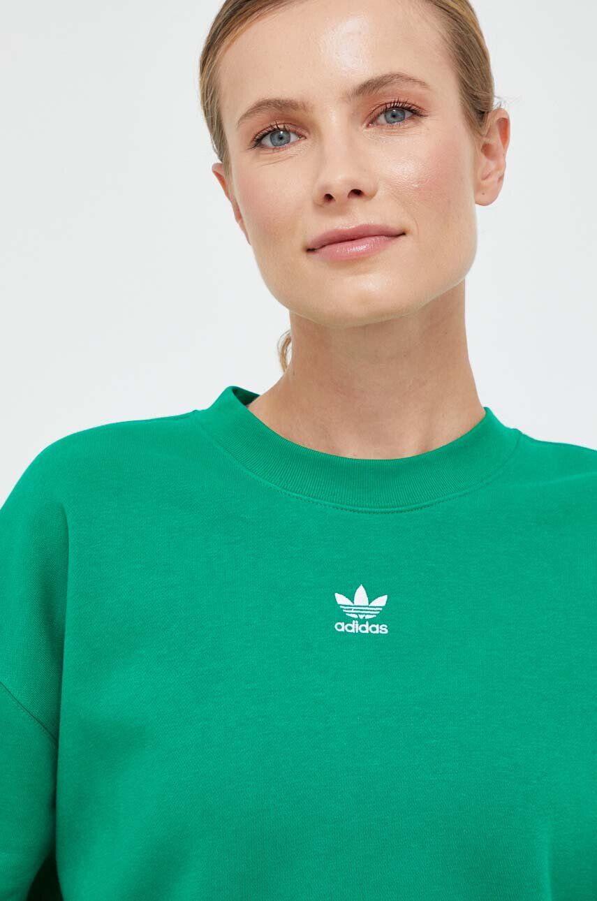 adidas Originals Pulover ženska zelena barva - Pepit.si