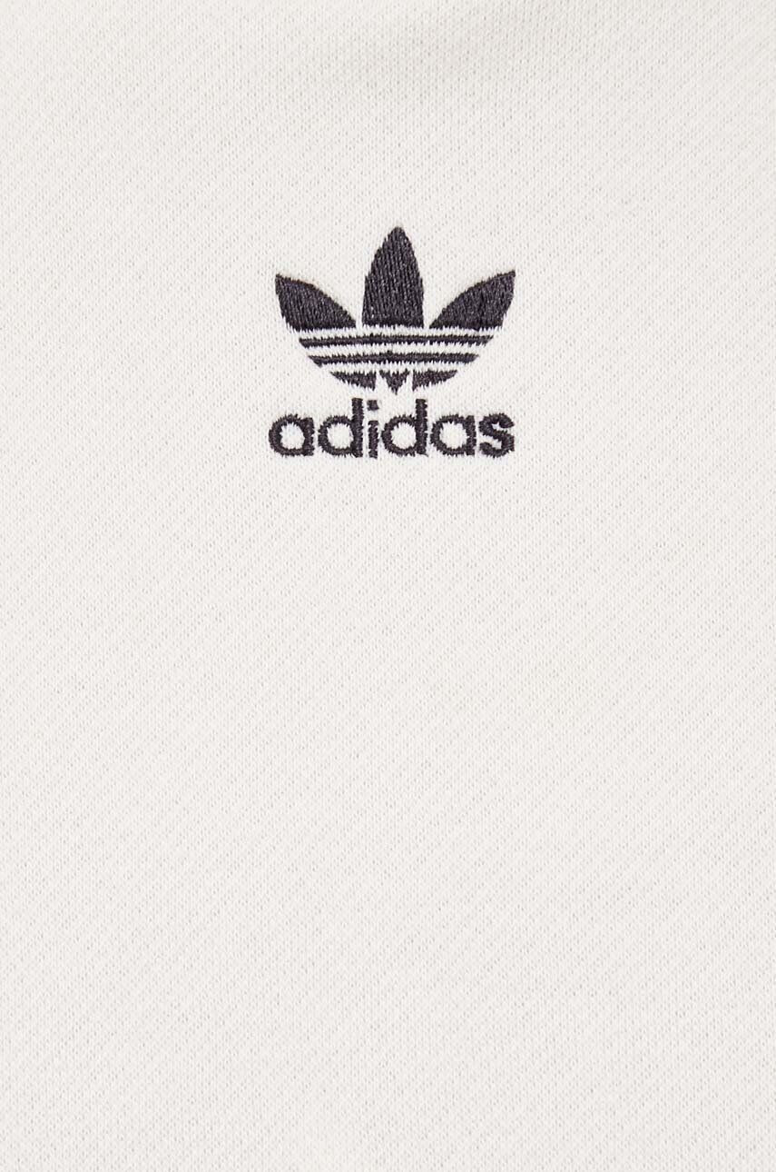 adidas Originals Pulover ženska bež barva s kapuco - Pepit.si