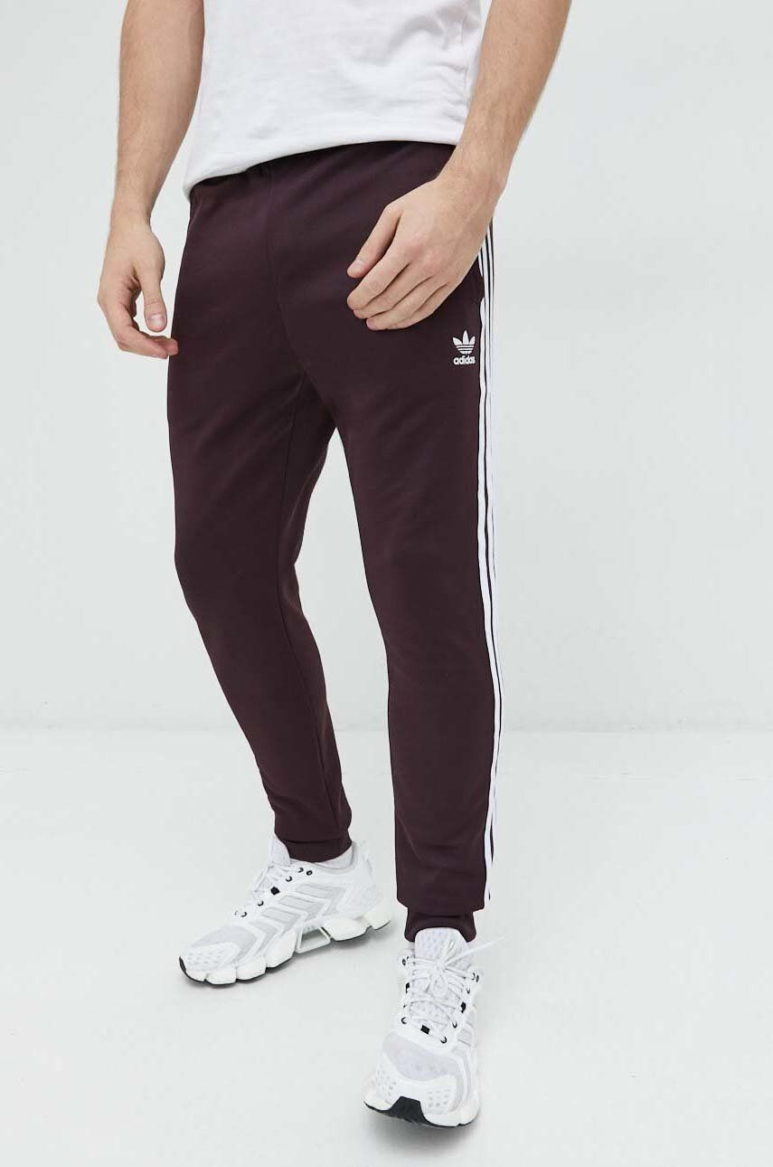 adidas Originals Spodnji del trenirke moški bordo barva - Pepit.si