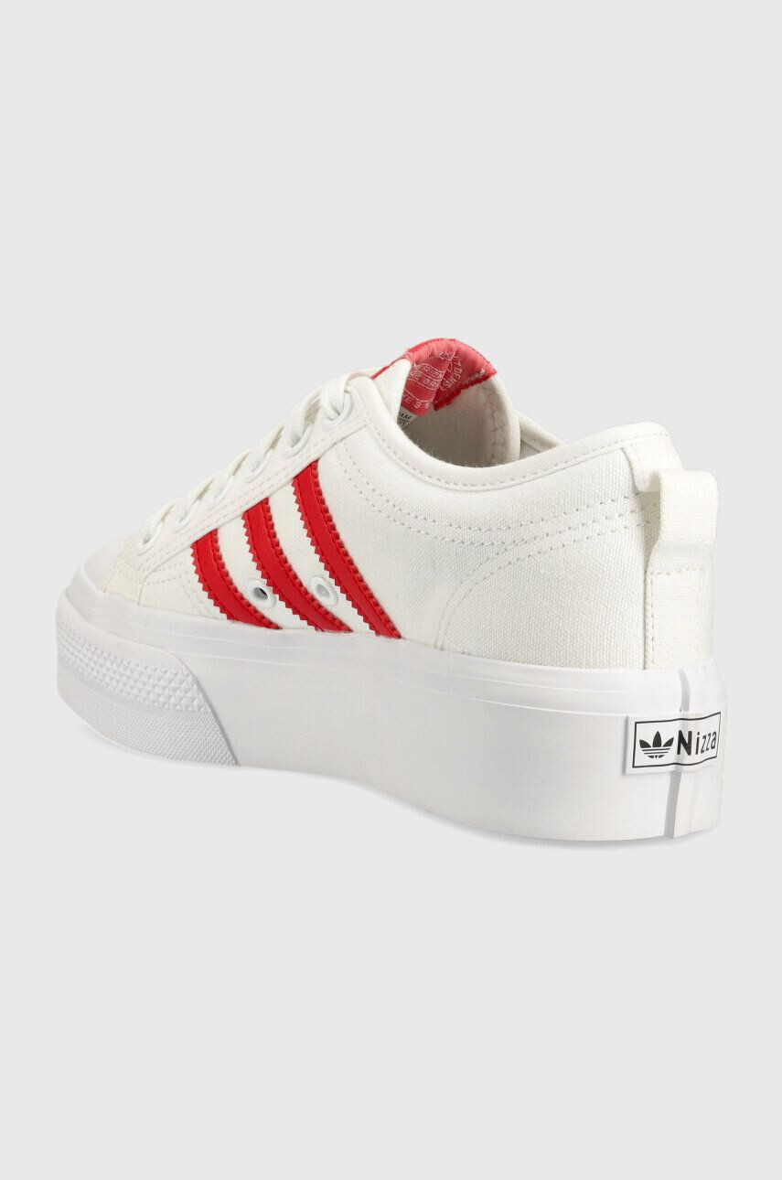 adidas Originals Teniske Nizza Platform HQ1902 ženske bela barva - Pepit.si