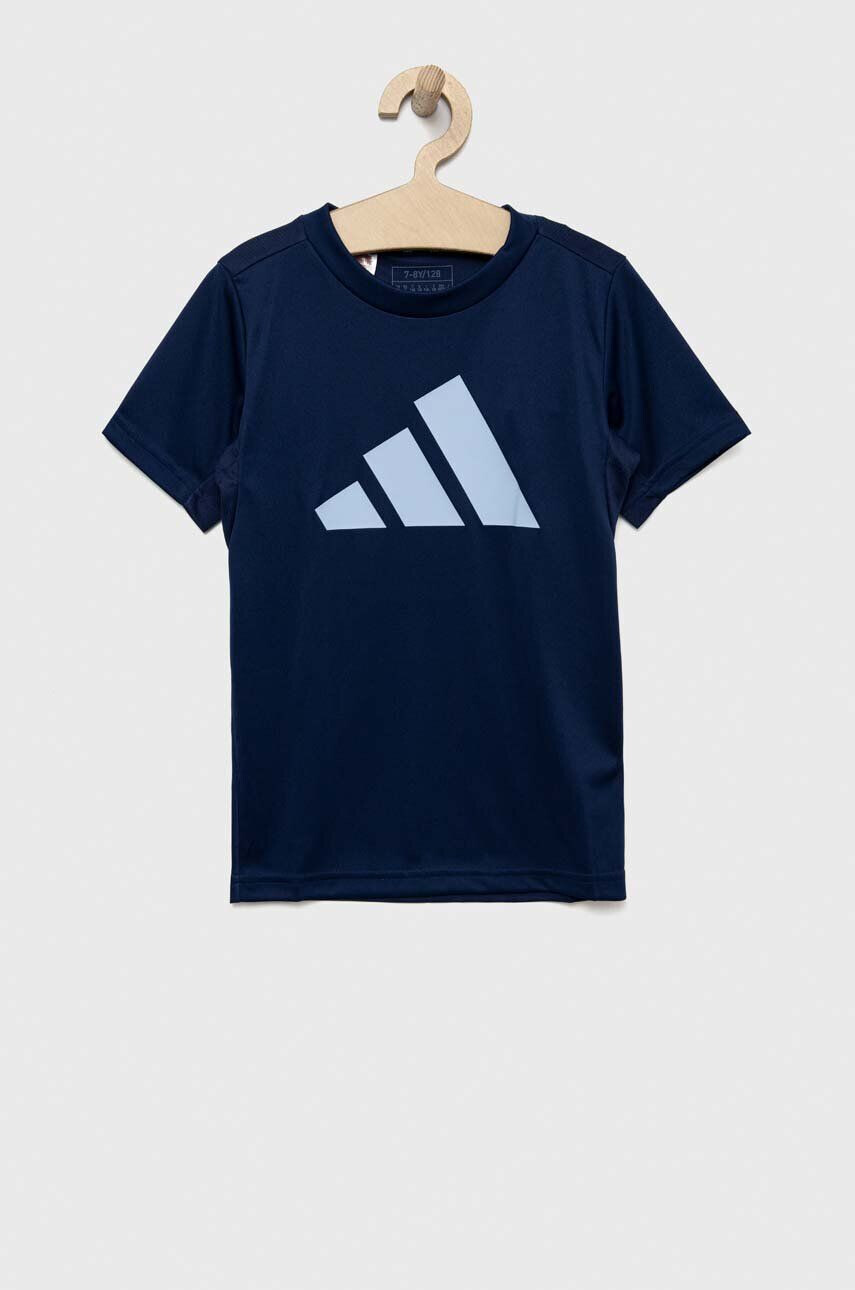 adidas Otroška kratka majica U TR-ES LOGO mornarsko modra barva - Pepit.si