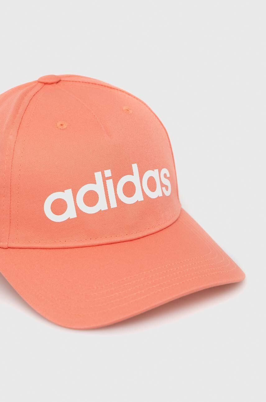 adidas Performance Bombažna bejzbolska kapa oranžna barva - Pepit.si