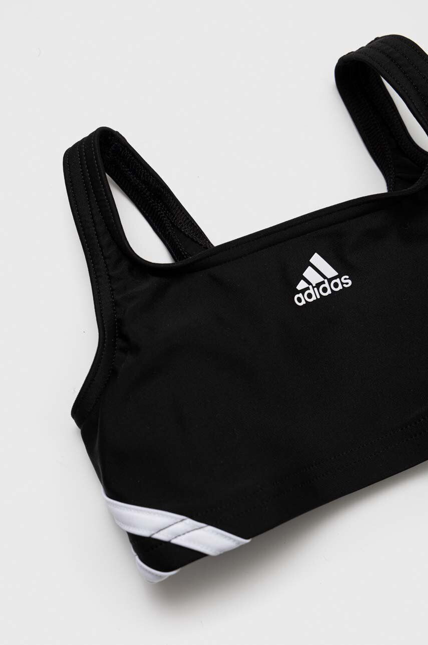 adidas Performance Dvodelne otroške kopalke 3S črna barva - Pepit.si