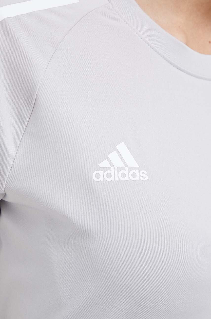 adidas Performance Kratka majica za vadbo Hilo siva barva - Pepit.si