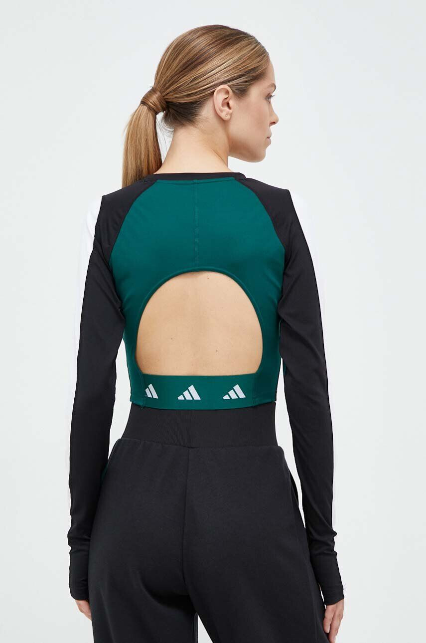 adidas Performance Majica z dolgimi rokavi za vadbo Techfit črna barva - Pepit.si