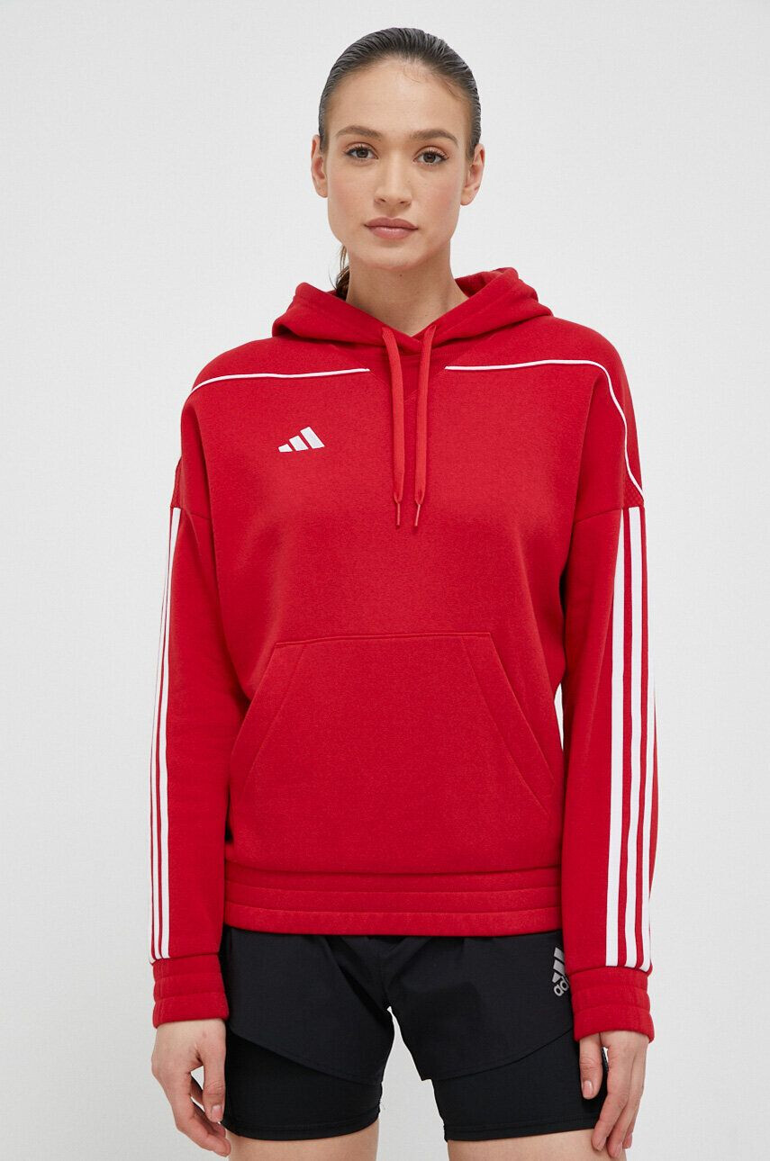 adidas Performance Pulover od trenirke Tiro 23 League rdeča barva s kapuco - Pepit.si