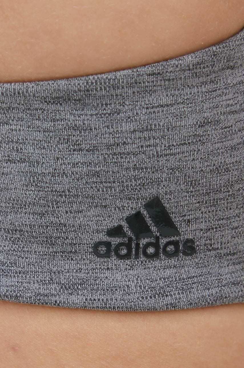 adidas Performance Športni modrček Aeroimpact siva barva - Pepit.si