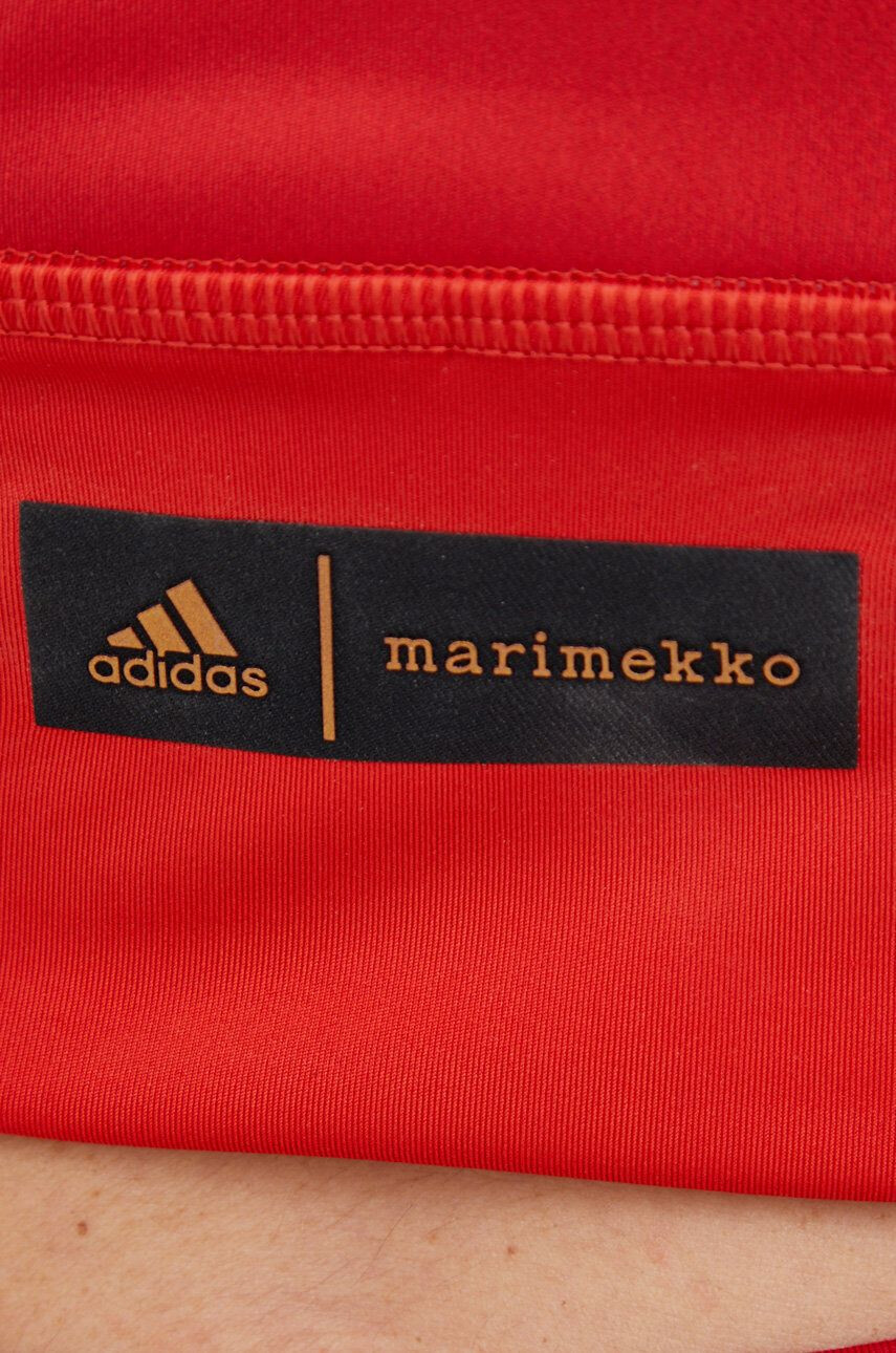 adidas Performance Športni modrček Marimekko rdeča barva - Pepit.si