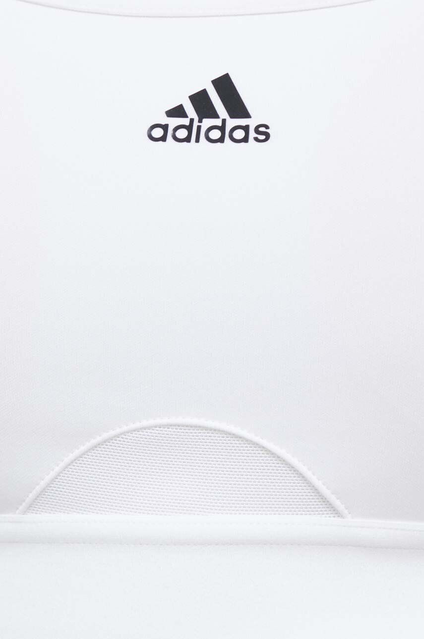 adidas Performance Športni modrček Powerreact bela barva - Pepit.si