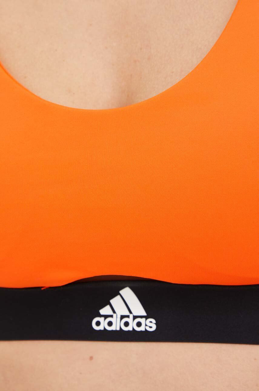 adidas Performance Športni modrček Powerreact oranžna barva - Pepit.si