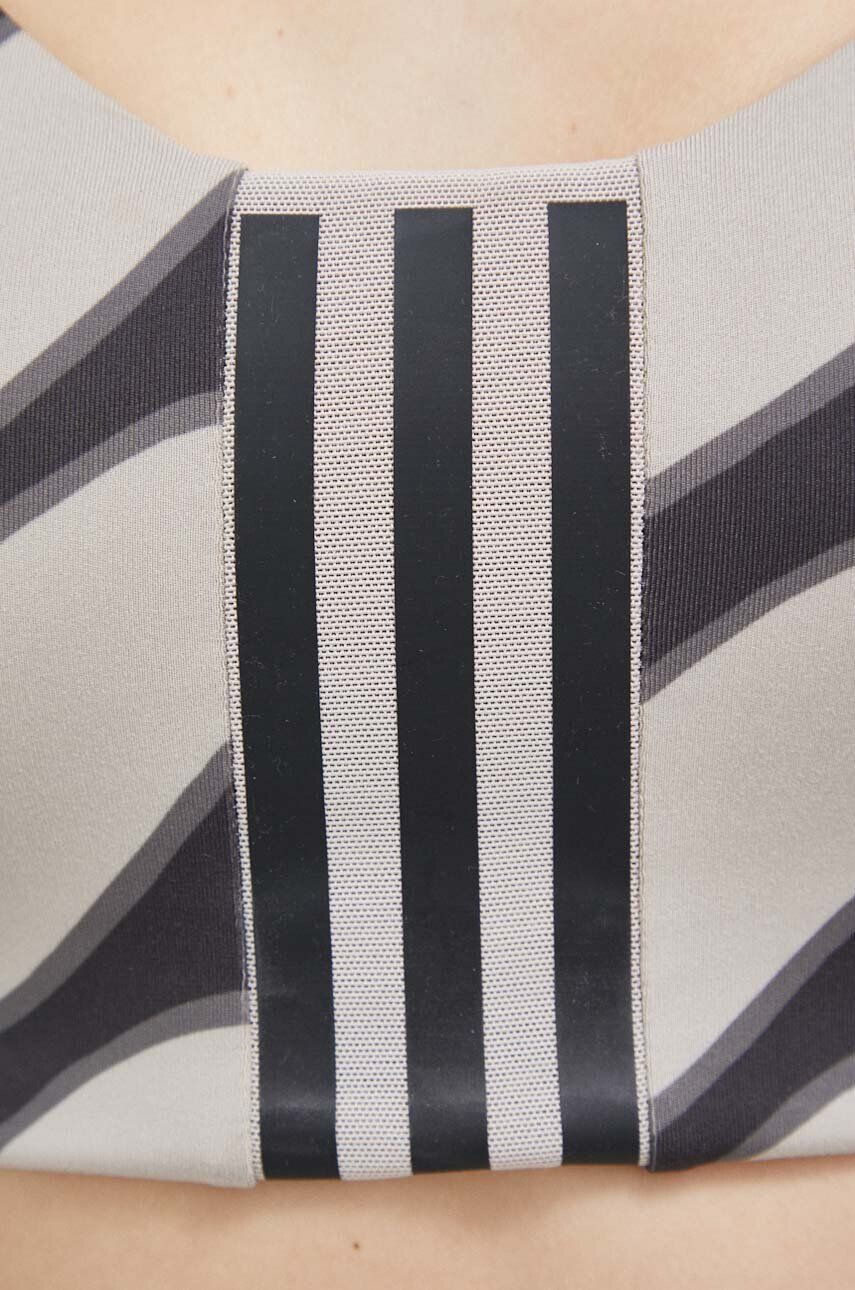 adidas Performance Športni modrček x Marimekko Aeroimpact bež barva - Pepit.si