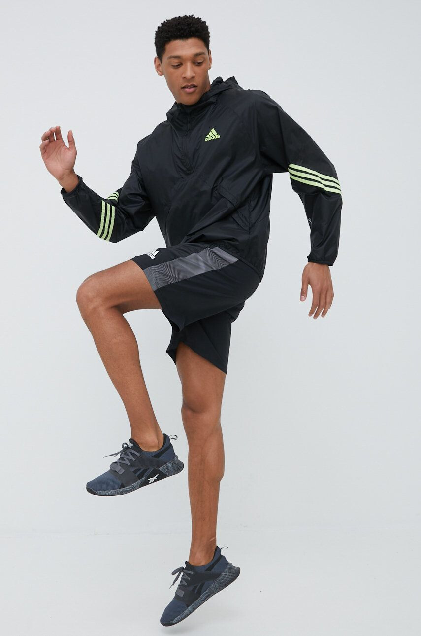 adidas Performance Vetrovka črna barva - Pepit.si