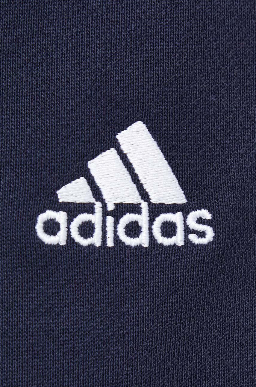 adidas Pulover ženska mornarsko modra barva s kapuco - Pepit.si