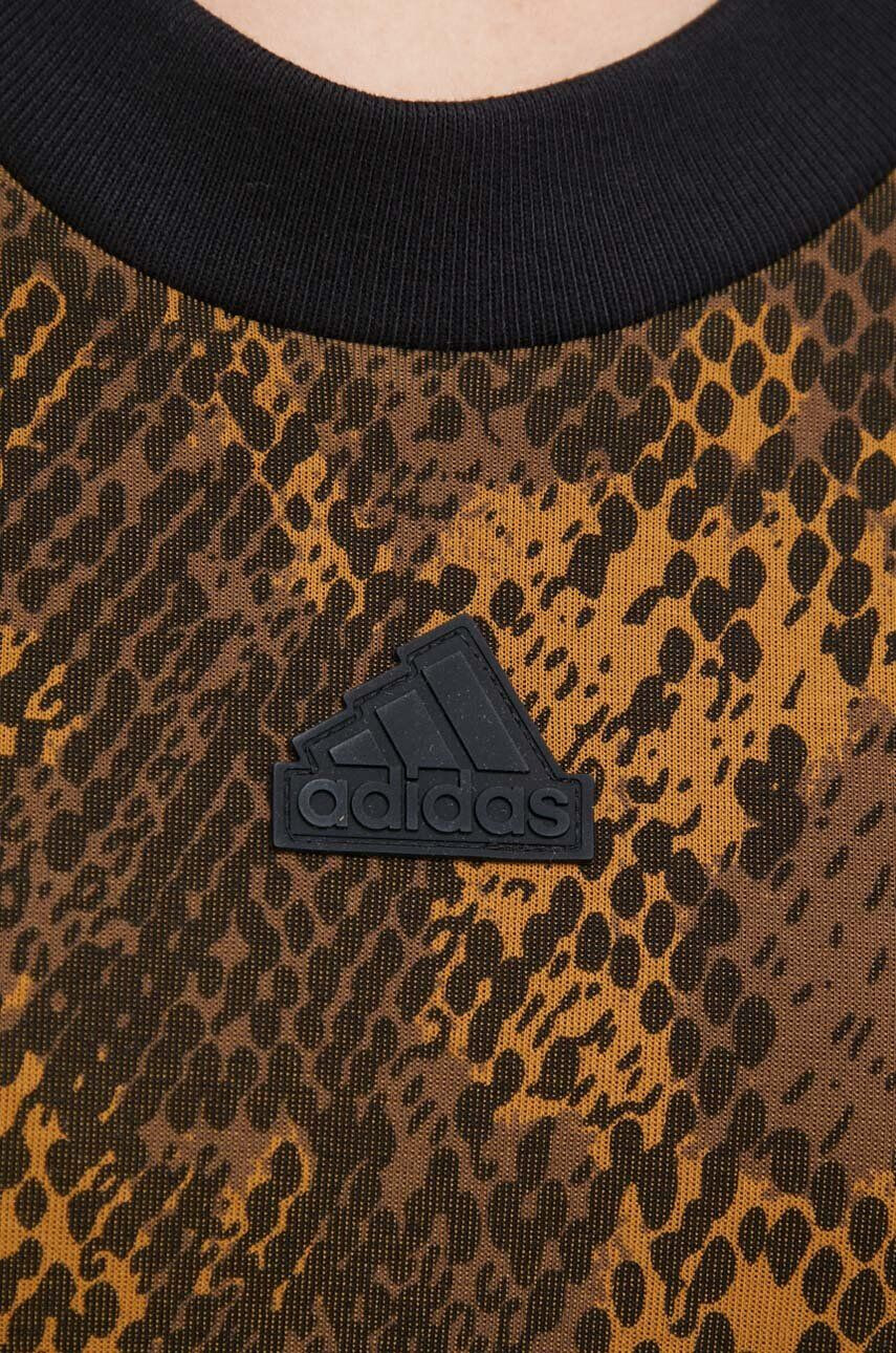 adidas Pulover ženska rjava barva - Pepit.si