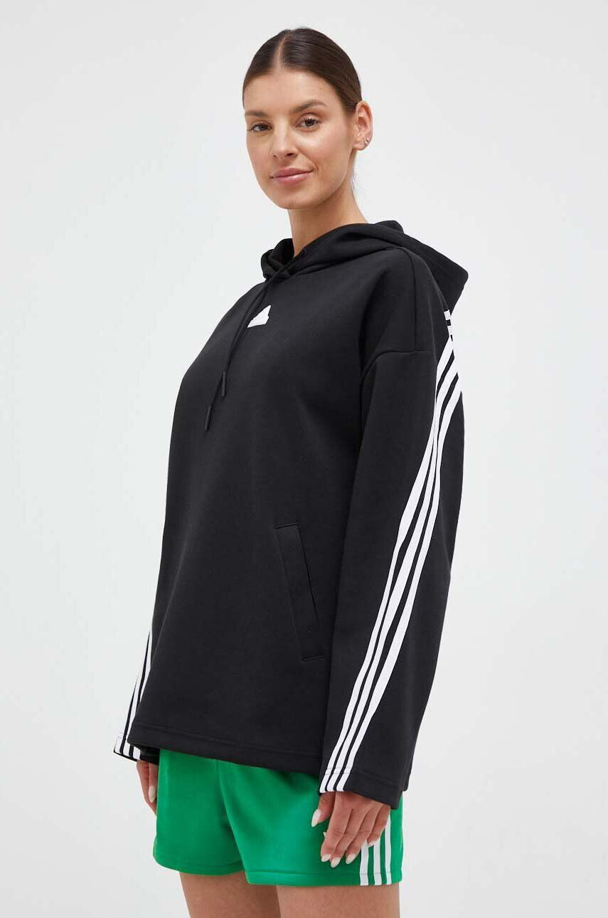 adidas Pulover ženska roza barva s kapuco - Pepit.si