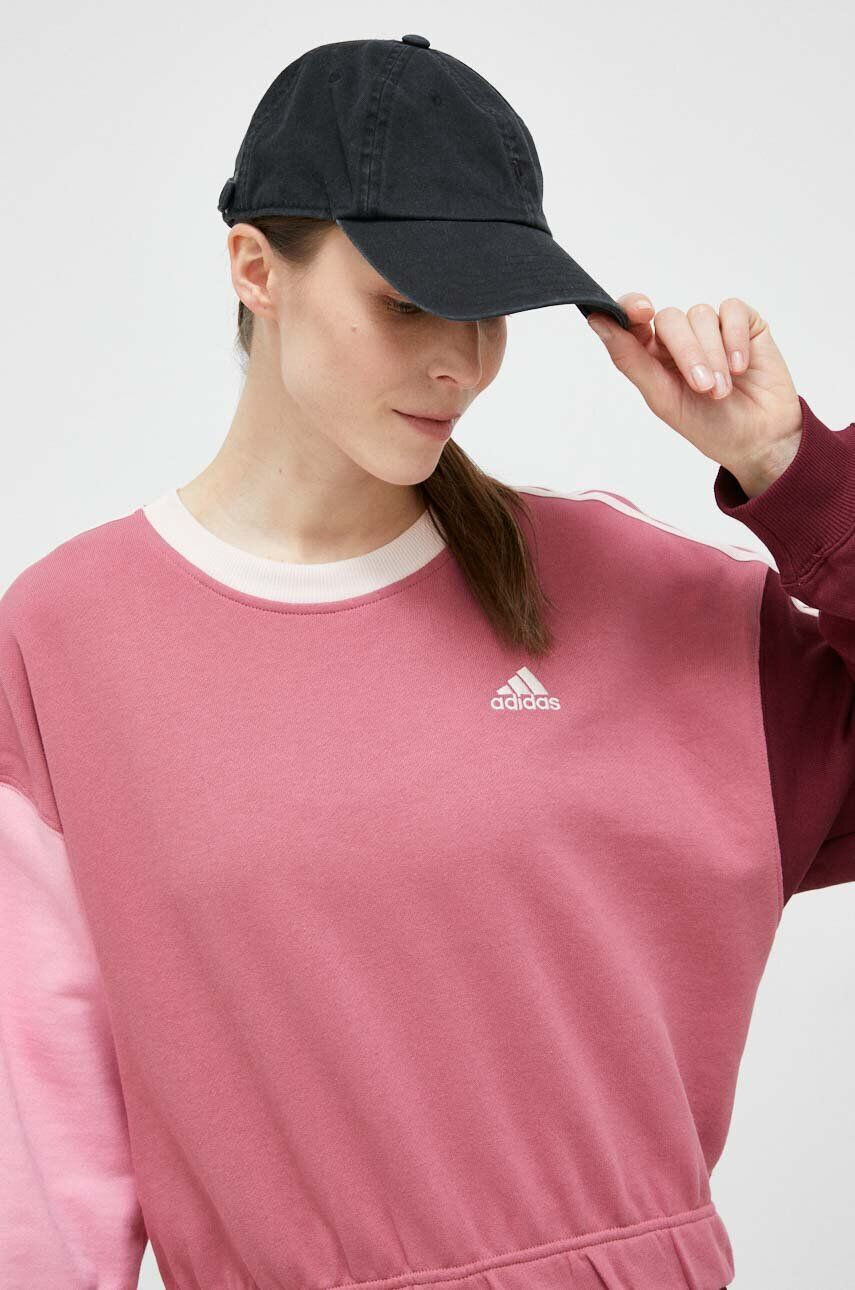 adidas Pulover ženska roza barva - Pepit.si