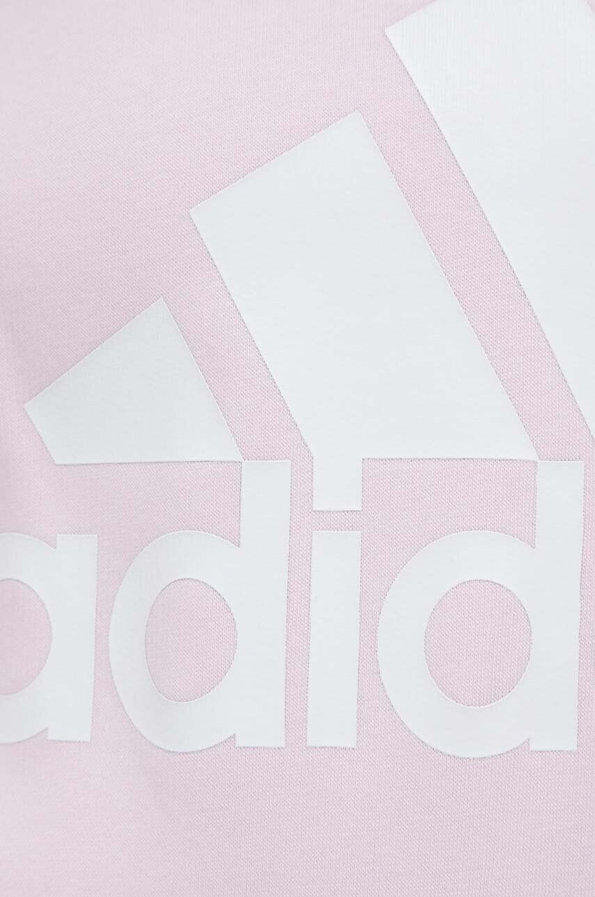 adidas Pulover ženska roza barva s kapuco - Pepit.si