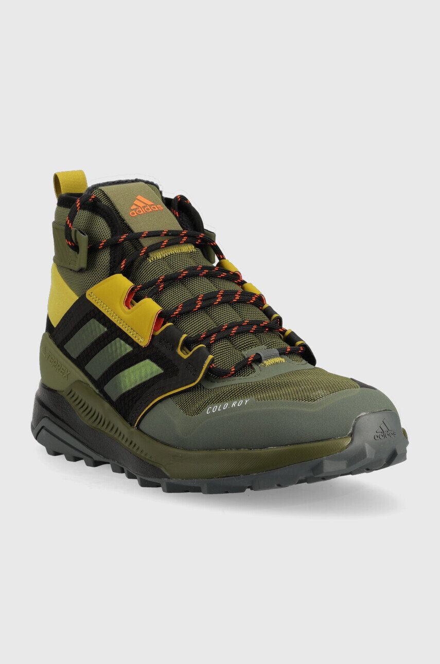 adidas TERREX Čevlji Trailmaker Mid moški zelena barva - Pepit.si