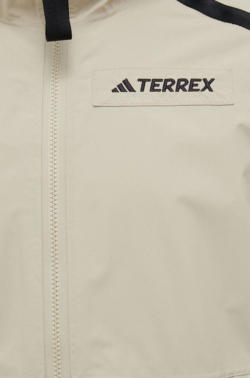 adidas TERREX Outdoor jakna Utilitas bež barva - Pepit.si