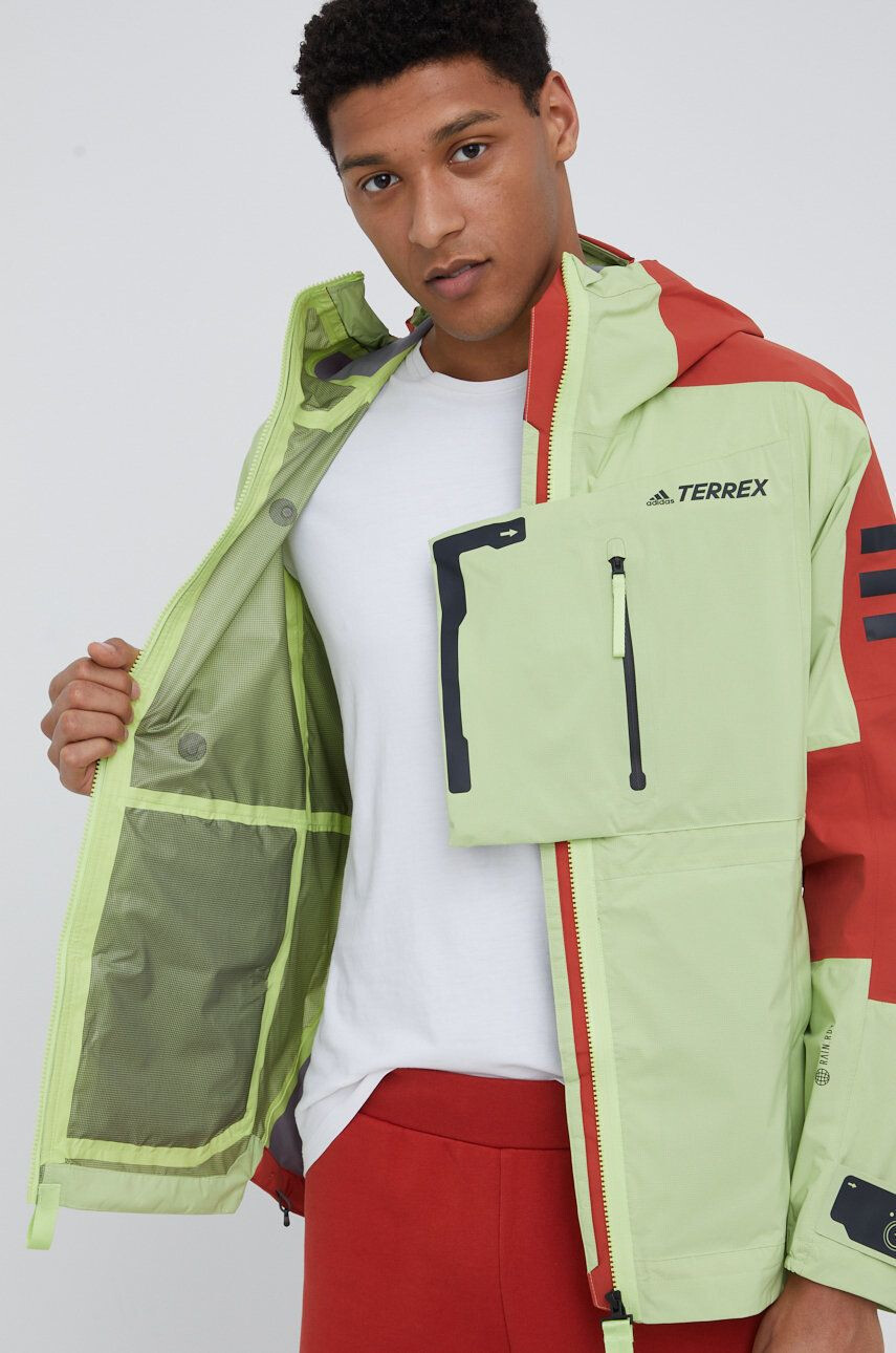 adidas TERREX Outdoor jakna Xploric zelena barva - Pepit.si