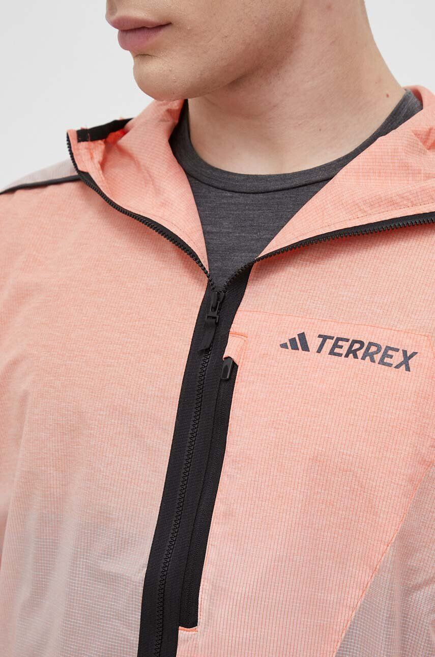 adidas TERREX Vetrovka Agravic Windweave oranžna barva - Pepit.si