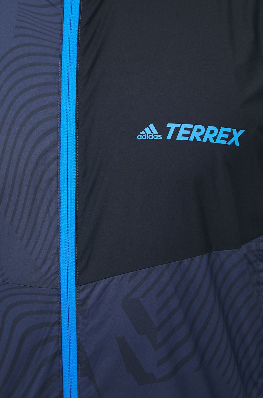 adidas TERREX Vetrovka Trail mornarsko modra barva - Pepit.si