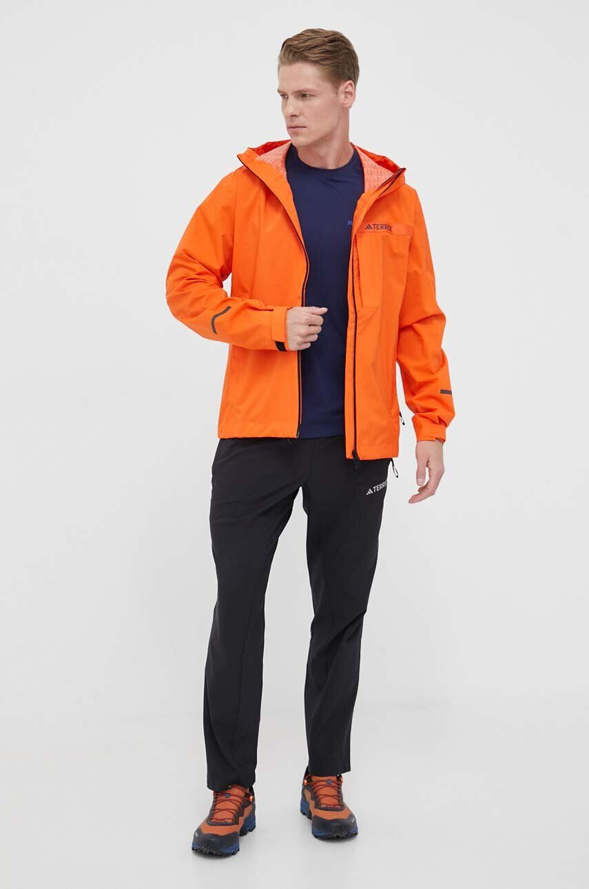 adidas TERREX Vodoodporna jakna Multi Rain.RDY moška oranžna barva - Pepit.si