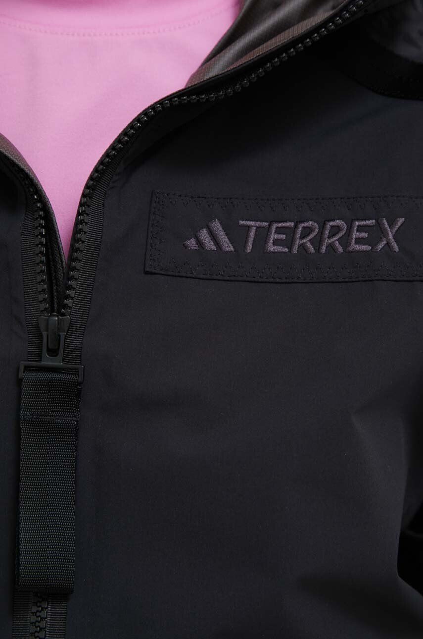 adidas TERREX Vodoodporna jakna Utilitas RAIN.RDY 2.5-Layer ženska črna barva - Pepit.si