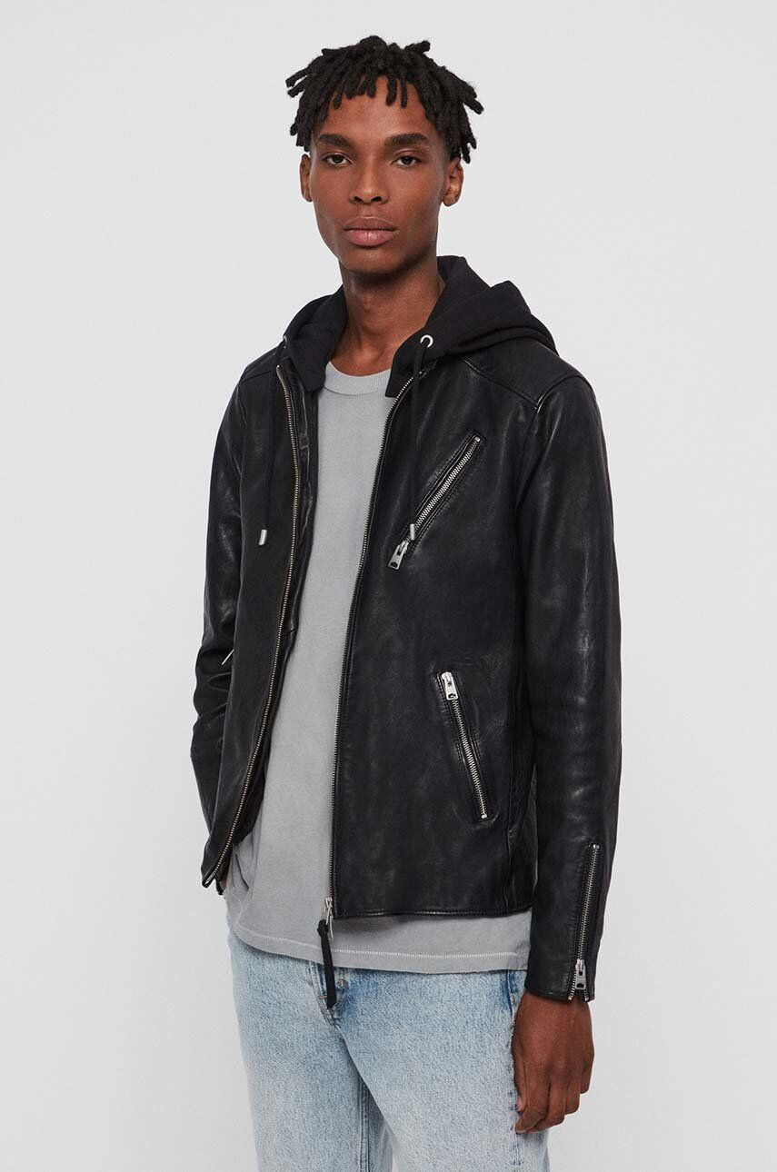 AllSaints usnjena jakna Harwood Jacket - Pepit.si