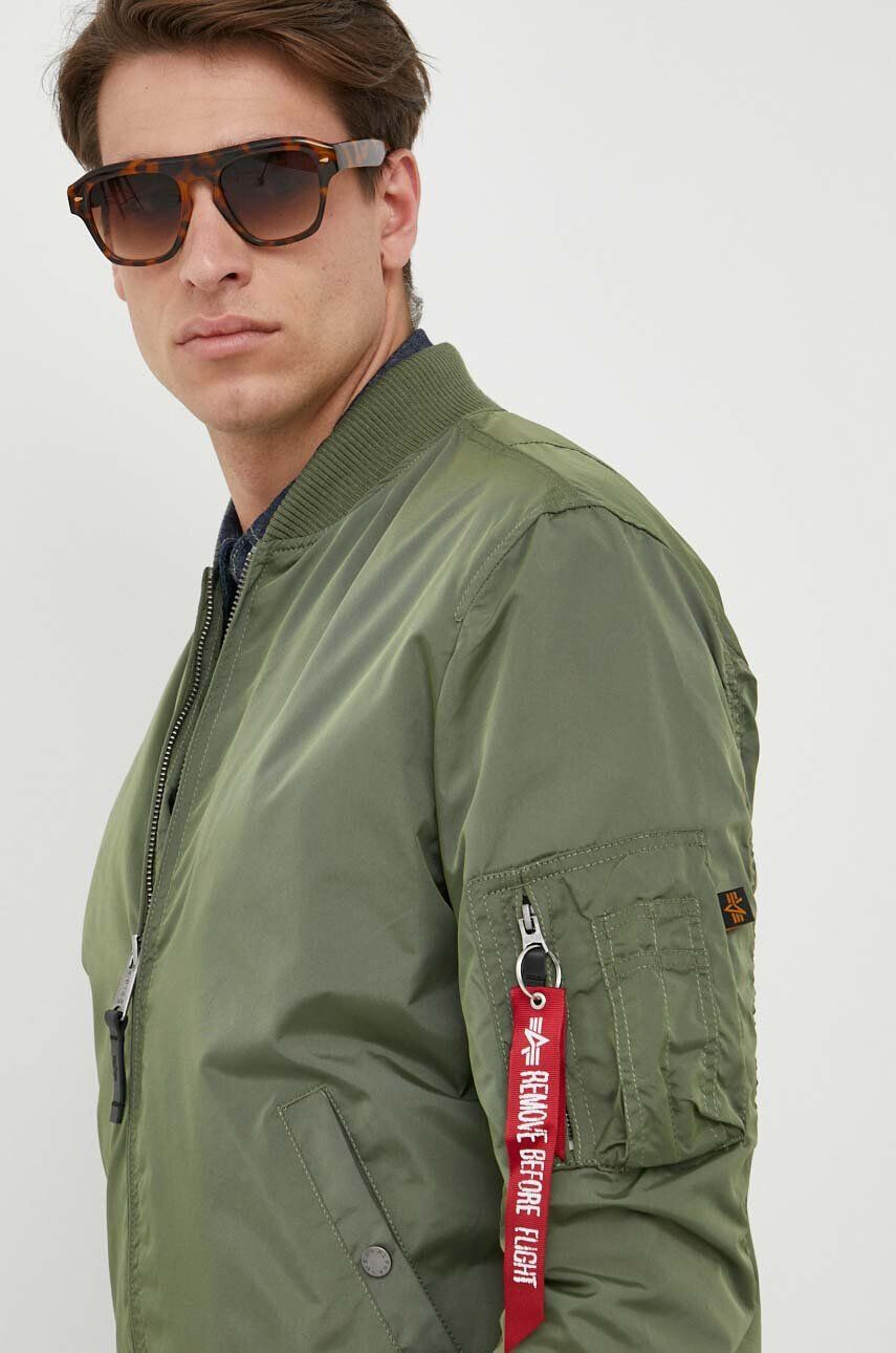 Alpha Industries Bomber jakna moški zelena barva - Pepit.si