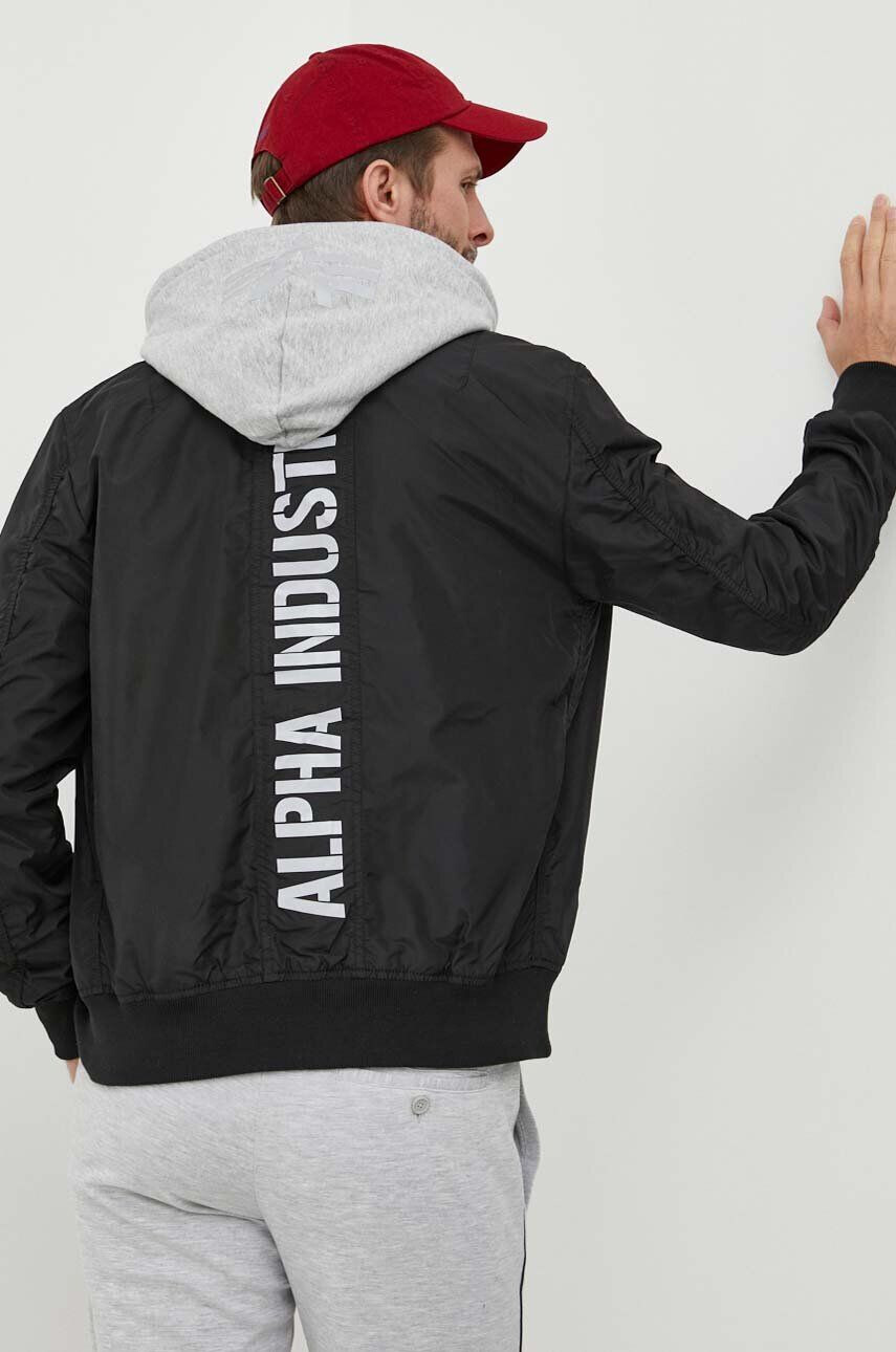 Alpha Industries Jakna moška črna barva - Pepit.si