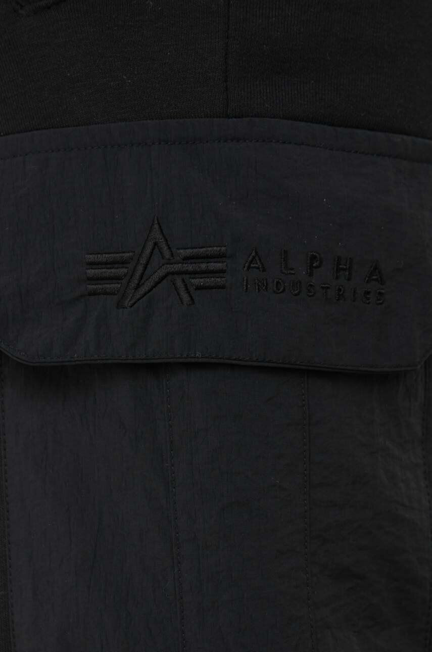 Alpha Industries Spodnji del trenirke črna barva - Pepit.si