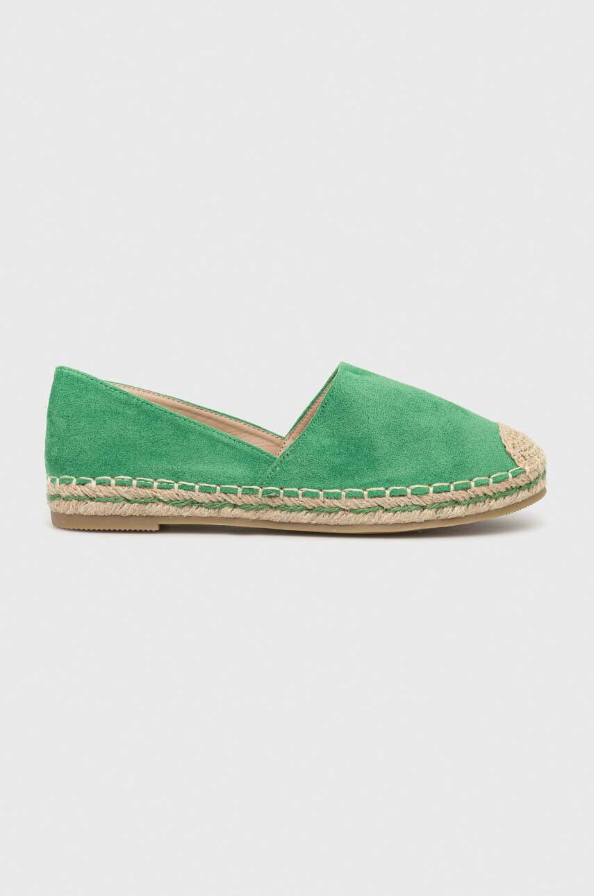 Answear Lab Espadrile zelena barva - Pepit.si