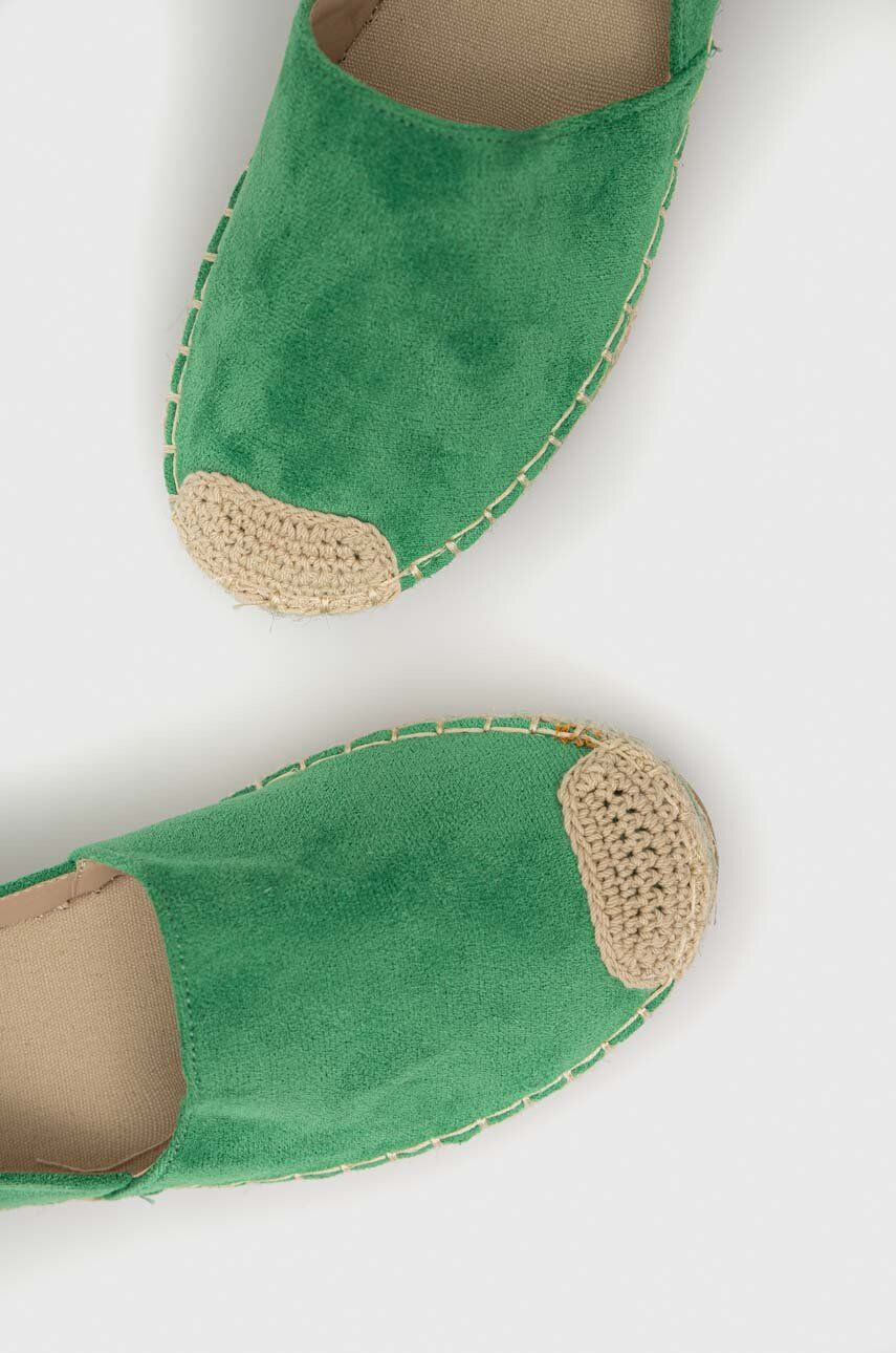 Answear Lab Espadrile zelena barva - Pepit.si