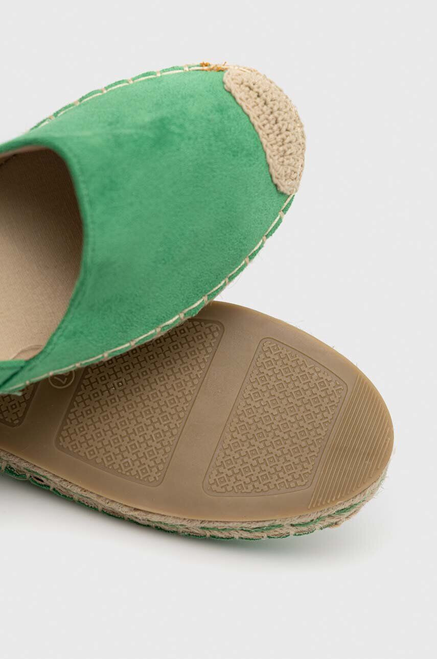 Answear Lab Espadrile zelena barva - Pepit.si