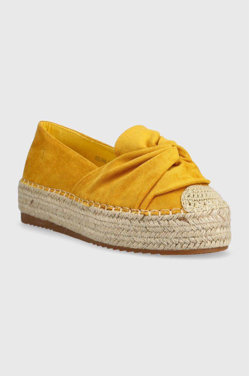 Answear Lab Espadrile rumena barva - Pepit.si