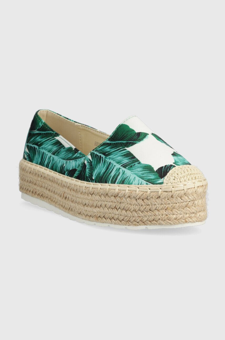 Answear Lab Espadrile zelena barva - Pepit.si