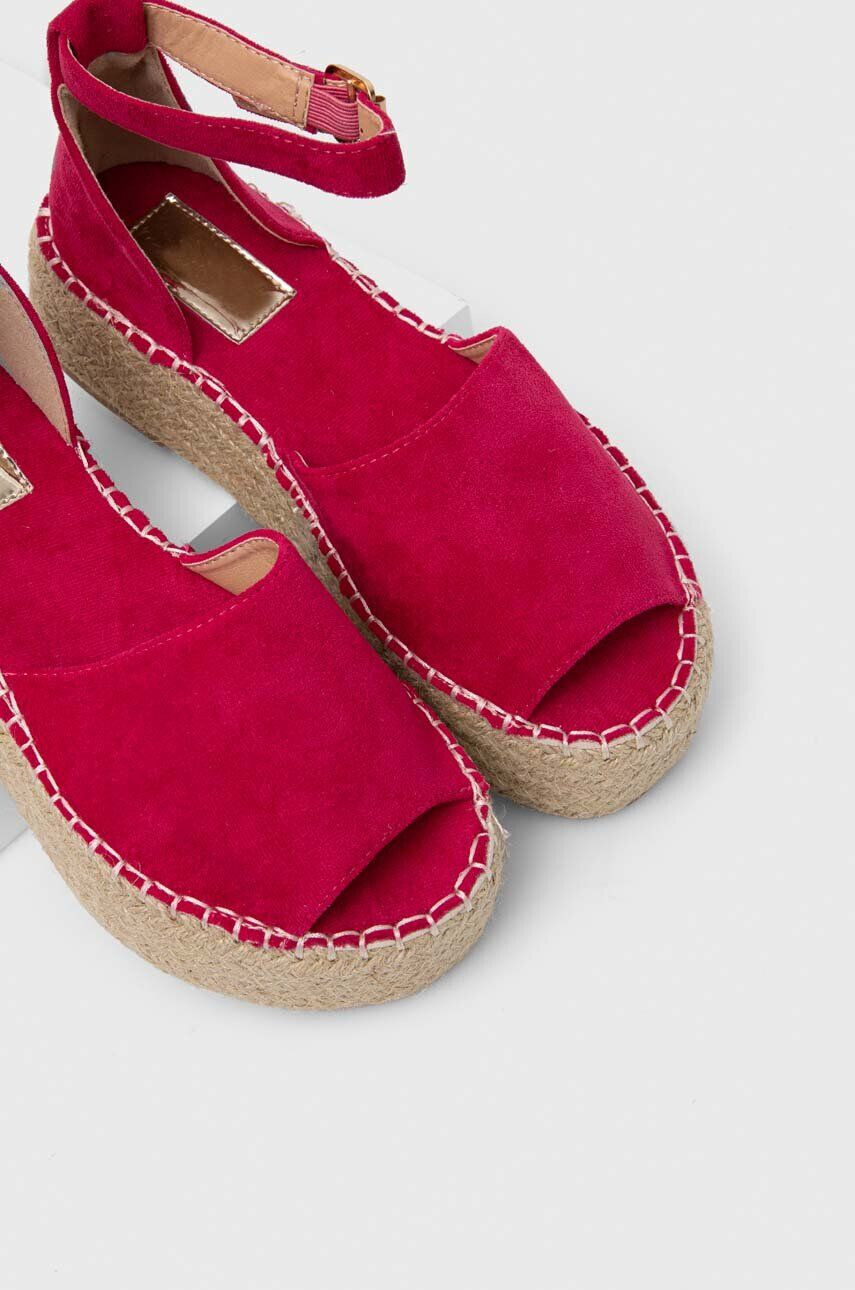 Answear Lab Espadrile roza barva - Pepit.si