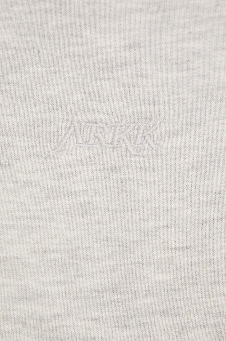 Arkk Copenhagen Bluza unisex siva barva s kapuco - Pepit.si