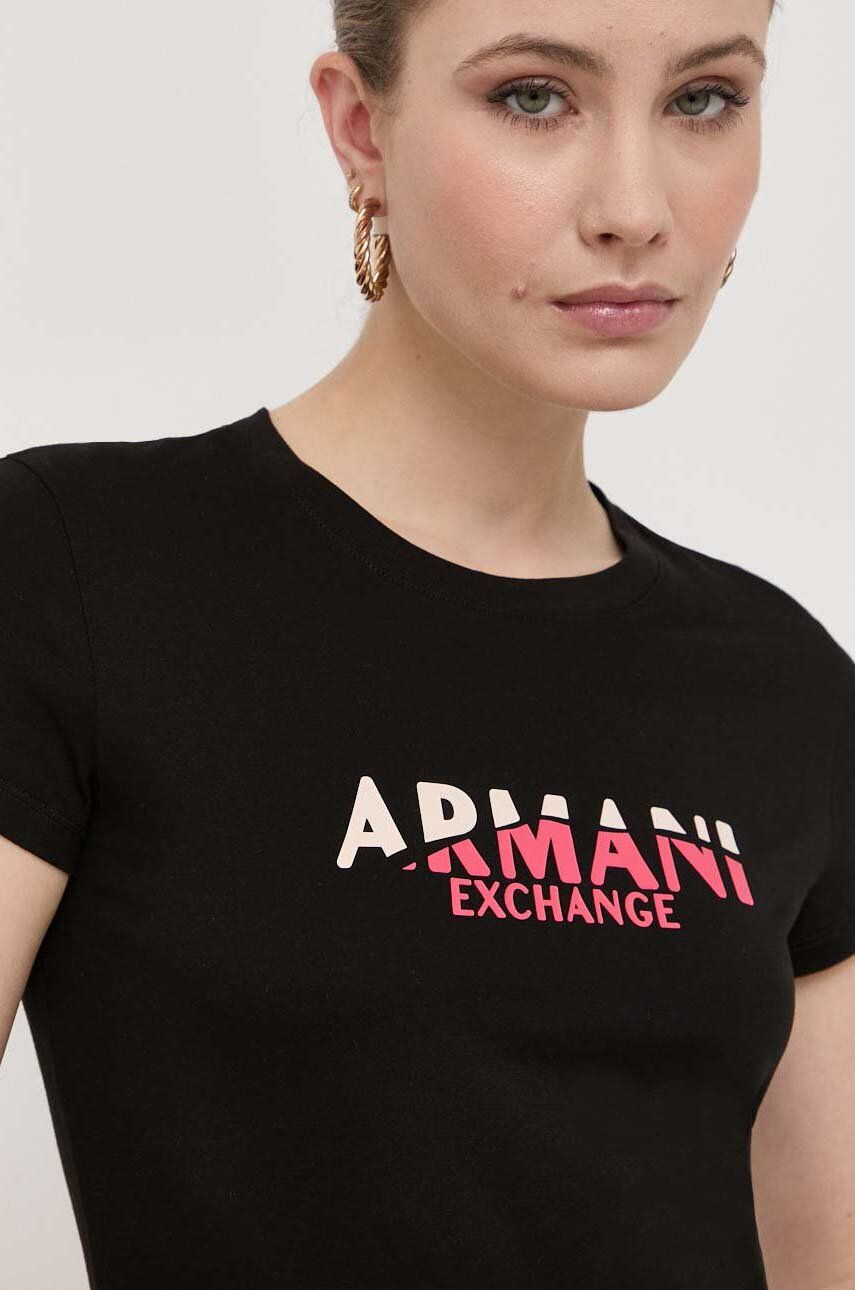 Armani Exchange Bombažna kratka majica - Pepit.si