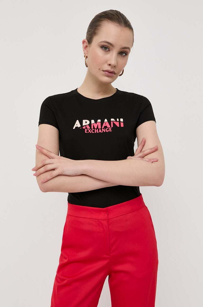 Armani Exchange Bombažna kratka majica - Pepit.si