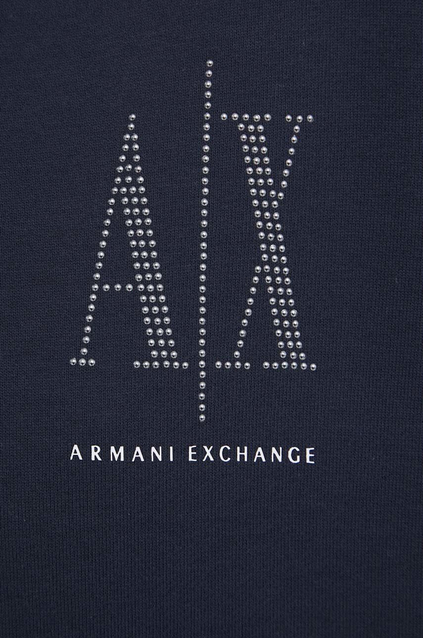 Armani Exchange bombažna obleka - Pepit.si