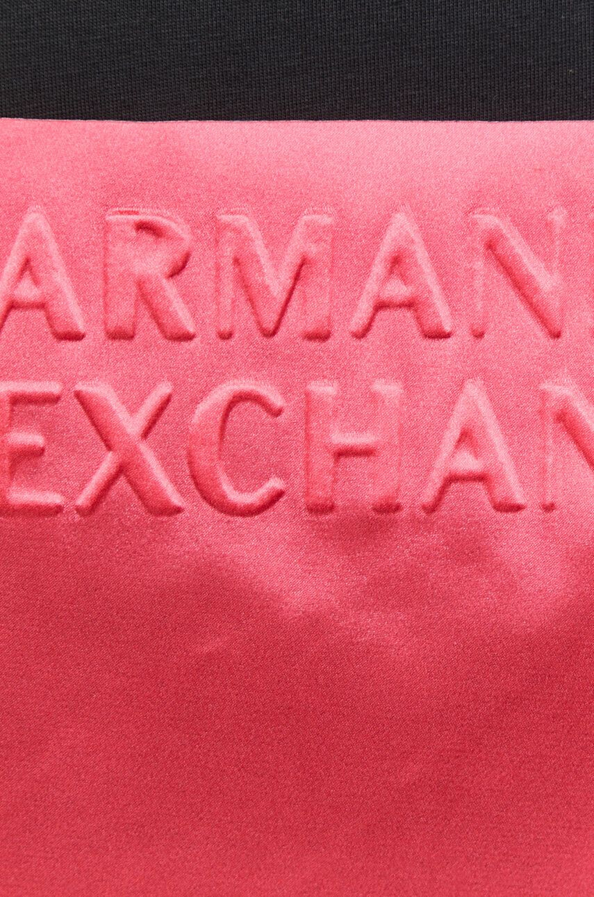 Armani Exchange Bombažna obleka - Pepit.si