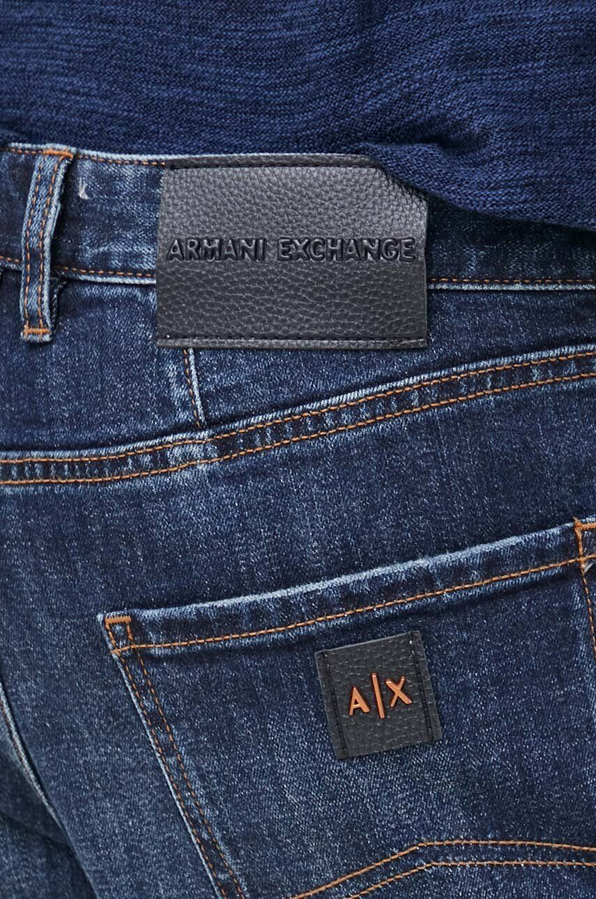 Armani Exchange Jeans kratke hlače moški mornarsko modra barva - Pepit.si